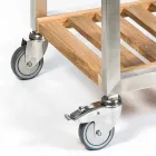 Bucătărie în aer liber din oțel și lemn cu Teppanyaki - Buoncalliope Viadurini