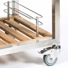 Bucătărie în aer liber din oțel și lemn cu Teppanyaki - Buoncalliope Viadurini