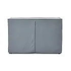 Bucătărie în aer liber 140x65x93 cm din tec solid și aluminiu - Convivial Viadurini