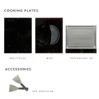 Bucătărie în aer liber 140x65x93 cm din tec solid și aluminiu - Convivial Viadurini