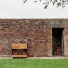 Bucătărie în aer liber 96x70x93 cm din tec solid și aluminiu - rafinat Viadurini