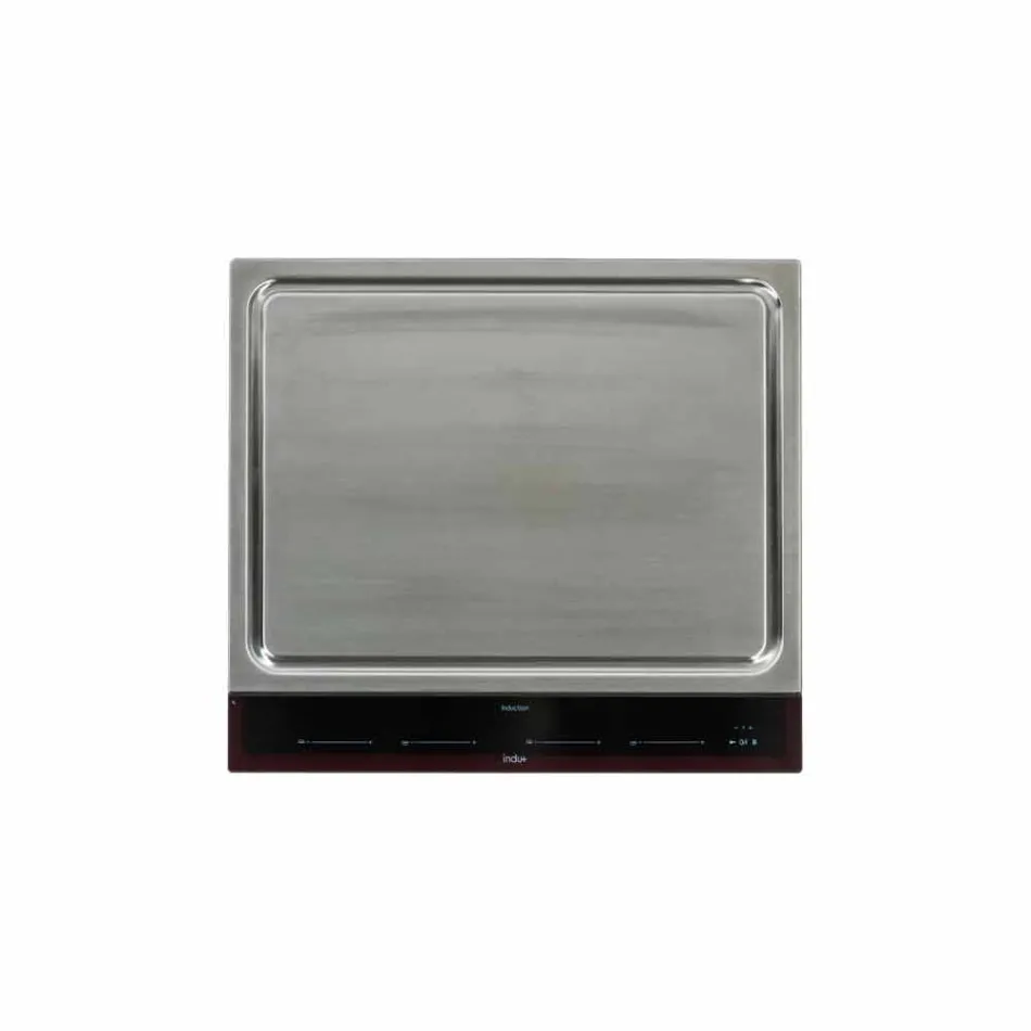 Bucătărie modernă de grădină în aer liber pe roți din lemn și oțel - Buoncalliope Viadurini