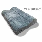 Pernă dublu val în Memory Xform 11 cm înălțime Made in Italy - Curly Viadurini