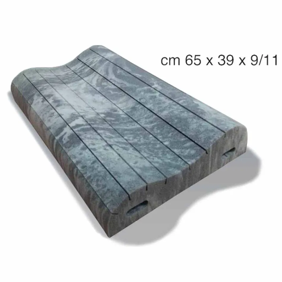 Pernă dublu val în Memory Xform 11 cm înălțime Made in Italy - Curly Viadurini