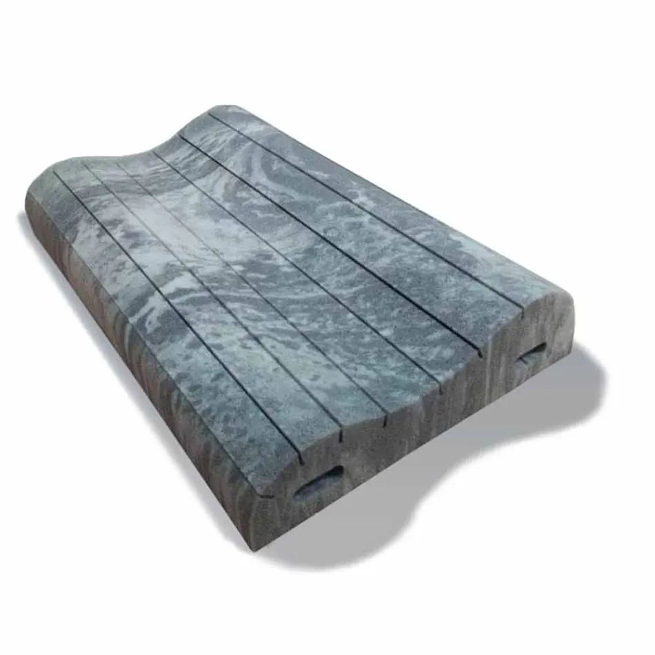 Pernă dublu val în Memory Xform 11 cm înălțime Made in Italy - Curly Viadurini