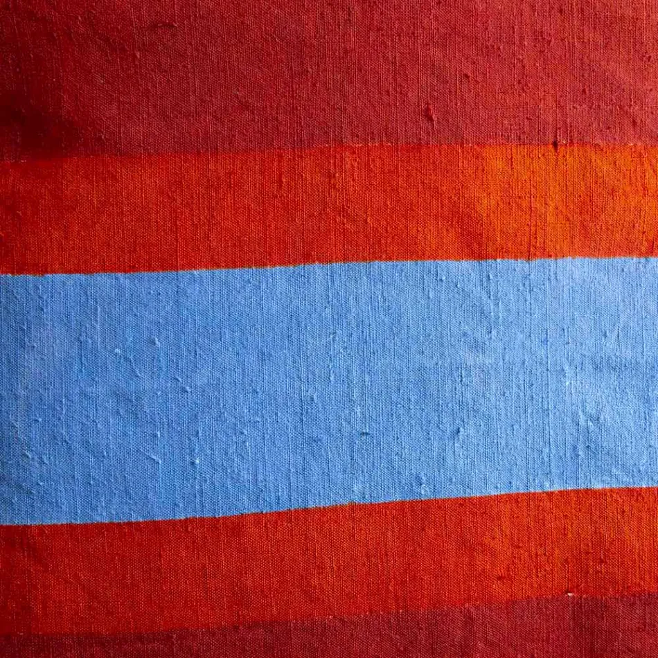 Pernă de cânepă pictată manual Artă italiană unică - mărci Viadurini