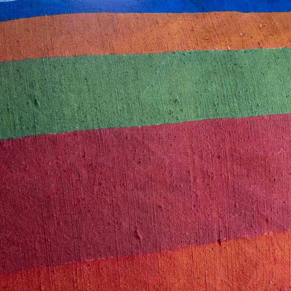 Pernă de cânepă pictată manual Artă italiană unică - mărci Viadurini