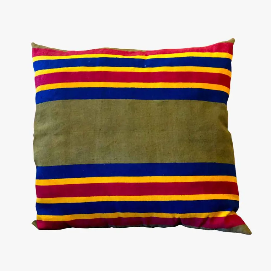 Pernă artistică artizanală italiană Piesă unică pictată manual - Viadurini de Marchi Viadurini