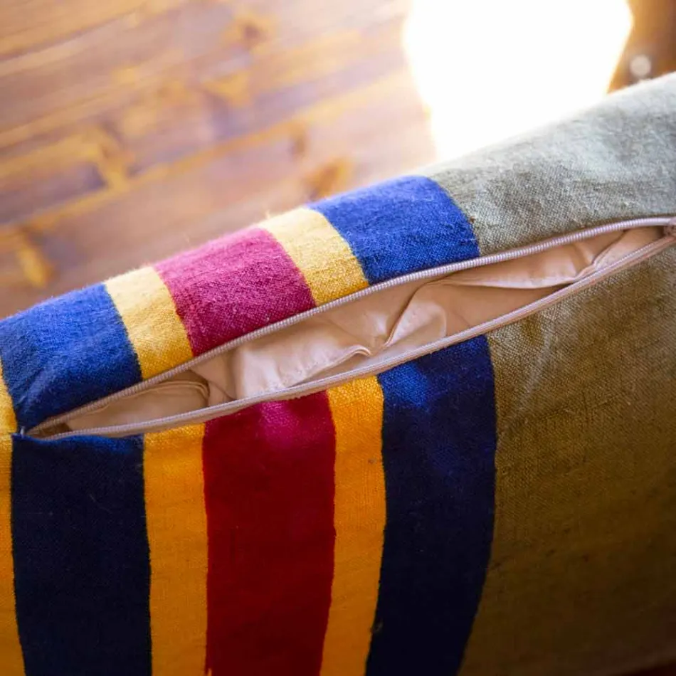 Pernă artistică pictată manual italiană piesă unică - mărci Viadurini