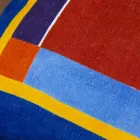 Pernă de artă italiană din cânepă pictată și piesă unică cusută manual - mărci Viadurini