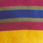 Pernă unică de cânepă pictată manual - mărci Viadurini