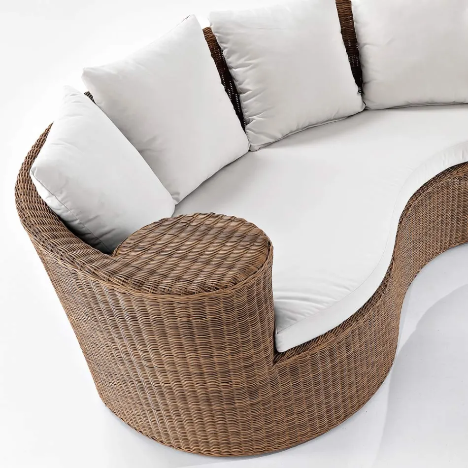 Garden Daybad din Polyrattan Fibre 2 Elemente - Femeie Viadurini