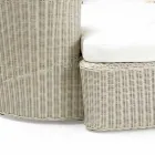 Garden Daybad din Polyrattan Fibre 2 Elemente - Femeie Viadurini