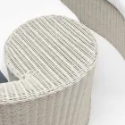 Garden Daybad din Polyrattan Fibre 2 Elemente - Femeie Viadurini