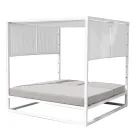 Pat de zi de exterior cu structură înclinabilă din aluminiu alb - Jurica Viadurini