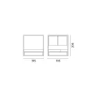 Pat de zi de exterior cu structură înclinabilă din aluminiu alb - Jurica Viadurini