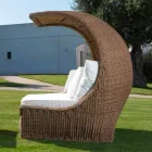 Pat de zi de design în rattan sintetic țesut de lux - Yves Viadurini