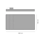 Pat dublu pentru exterior cu design de lux Made in Italy - Emanuela Viadurini