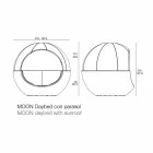 Pat de zi de grădină cu design rotund de lux cu umbrelă de soare - Ulm Moon by Vondom Viadurini