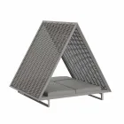 Pat de zi de grădină de lux din aluminiu și țesătură - Frame Vineyard de la Vondom Viadurini