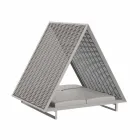 Pat de zi de grădină de lux din aluminiu și țesătură - Frame Vineyard de la Vondom Viadurini