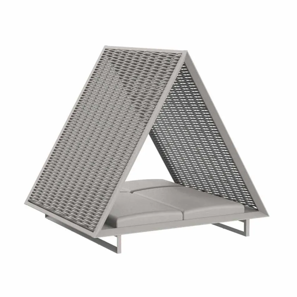 Pat de zi de grădină de lux din aluminiu și țesătură - Frame Vineyard de la Vondom Viadurini