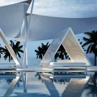 Pat de zi de grădină de lux din aluminiu și țesătură - Frame Vineyard de la Vondom Viadurini