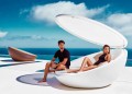 Daybed realizat cu rășină din polietilenă, design modern Ulm de Vondom