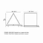 Pat de zi în exterior din țesătură de aluminiu și design de lux - Frame Vineyard de la Vondom Viadurini