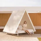 Pat de zi în exterior din țesătură de aluminiu și design de lux - Frame Vineyard de la Vondom Viadurini