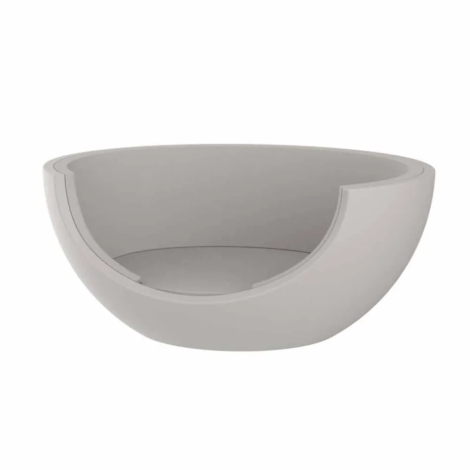 Pat de zi pentru design circular de lux în aer liber în polietilenă - Ulm Moon de Vondom Viadurini