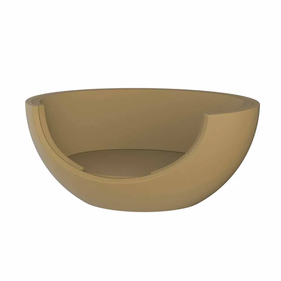 Pat de zi pentru design circular de lux în aer liber în polietilenă - Ulm Moon de Vondom Viadurini