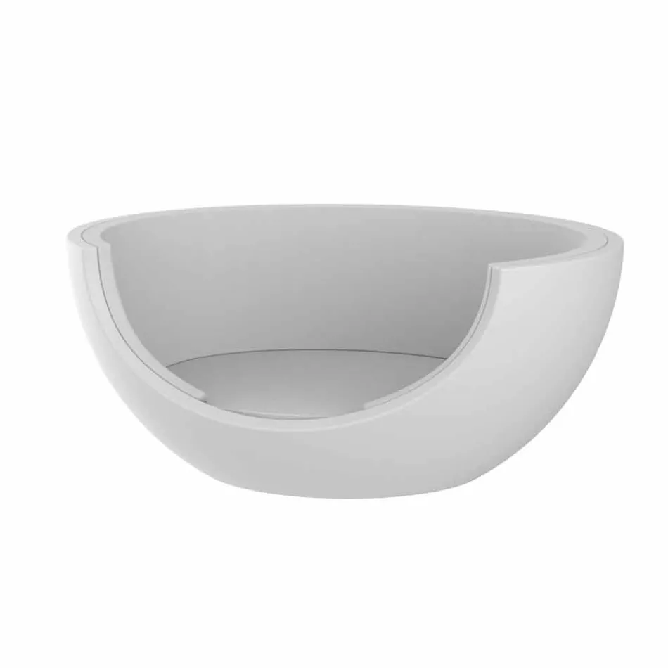 Pat de zi pentru design circular de lux în aer liber în polietilenă - Ulm Moon de Vondom Viadurini