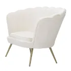 Canapea moderna cu 2 locuri din catifea cu picioare de fier auriu - Annina Viadurini