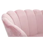 Canapea moderna cu 2 locuri din catifea cu picioare de fier auriu - Annina Viadurini