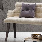 Canapea modernă cu scaun acoperit în țesătură Made in Italy - Clera Viadurini