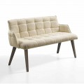 Canapea de lux cu scaun acoperit din țesătură Made in Italy - Clera