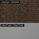 Canapea de exterior cu 2 locuri cu scaun capitonat Made in Italy - Jardiniera Viadurini