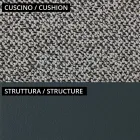 Canapea de exterior cu 2 locuri cu scaun capitonat Made in Italy - Jardiniera Viadurini