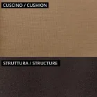 Canapea de gradina 2 locuri din metal si perna Made in Italy - Fontana Viadurini