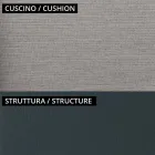 Canapea de gradina 2 locuri din metal si perna Made in Italy - Fontana Viadurini