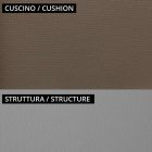 Canapea de gradina 2 locuri din metal si perna Made in Italy - Fontana Viadurini