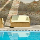 canapea 2 locuri din grădina de polietilenă manual Jonny Viadurini