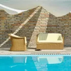 canapea 2 locuri din grădina de polietilenă manual Jonny Viadurini