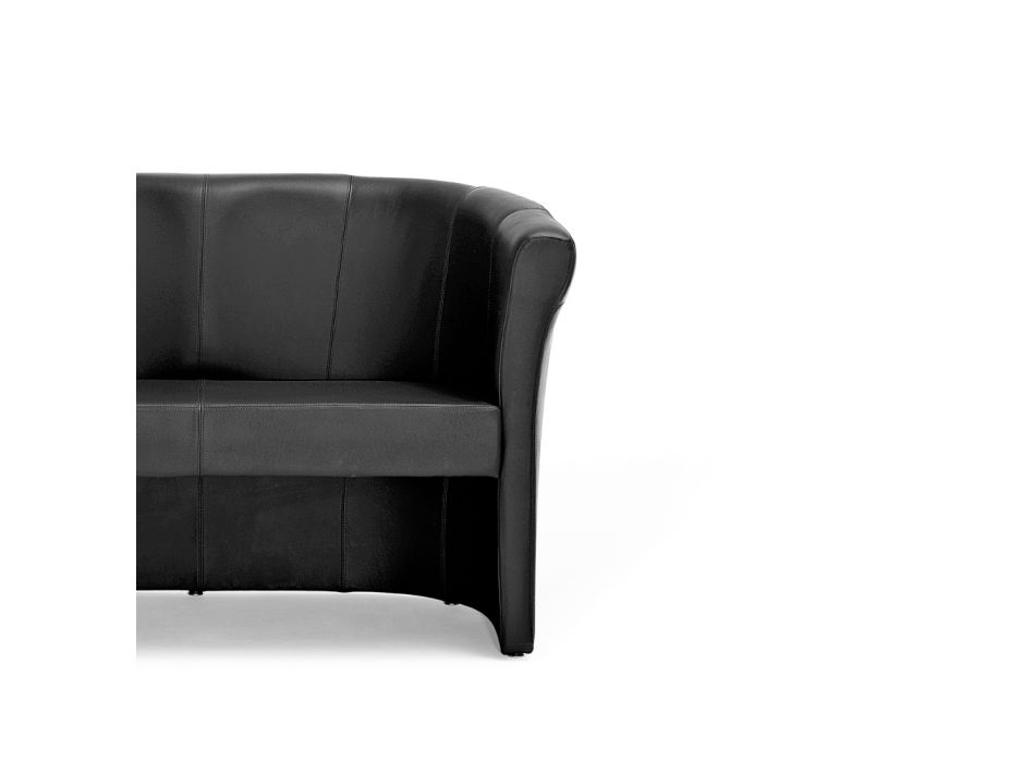 Canapea 2 locuri acoperita in intregime din piele Made in Italy - Culoare Viadurini