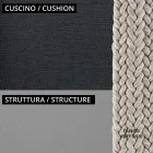 Canapea 2 locuri pentru gradina cu perna inclusa Made in Italy - Prato Viadurini