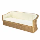 3 locuri de polietilenă în aer liber din împletitură din Oslo mână Viadurini