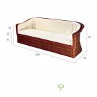 3 locuri de polietilenă în aer liber din împletitură din Oslo mână Viadurini