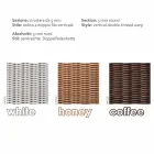 3 locuri de polietilenă în aer liber din împletitură din Oslo mână Viadurini