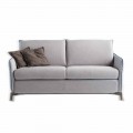 Canapea design 3 locuri L 185cm țesătură / piele ecologică fabricată în Italia Erica